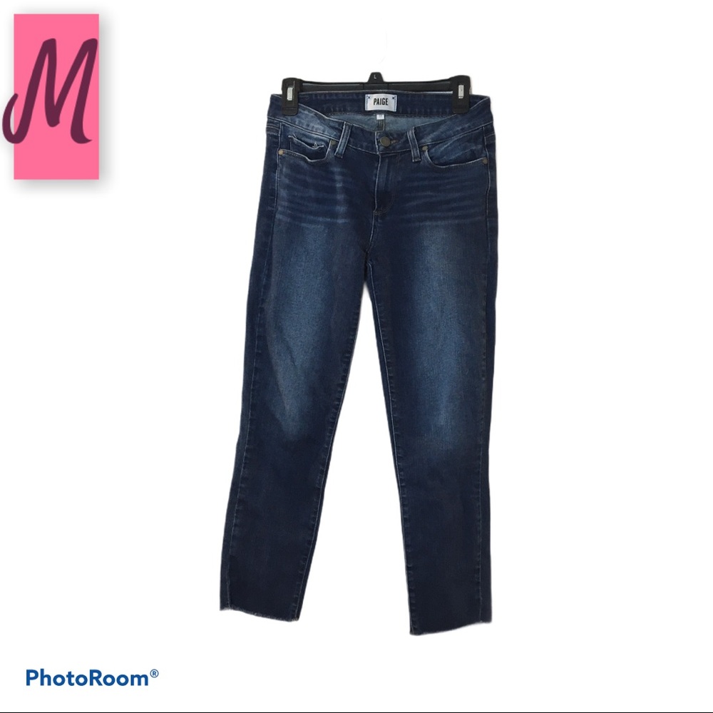 🌺PAIGE Kylie Crop Raw Edge Skinny Jeans🌸
